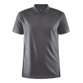 Craft Sport-Polo Core Unify (funktionelles Recyclingpolyester) granitgrau Herren